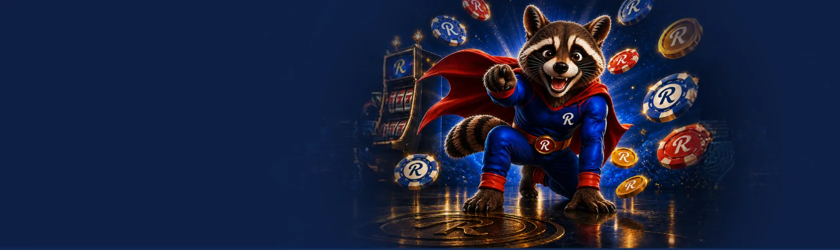 Rooli Casino banner showing the kangaroo mascot, crypto and card logos and the 475 free spins welcome package