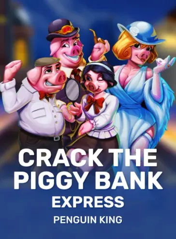 Crack the Piggy Bank Express game tile at Rooli